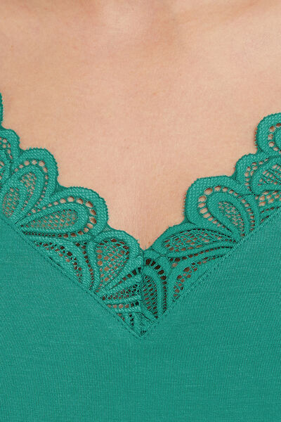 SYARA TEE SHIRT MANCHES COURTES VERT