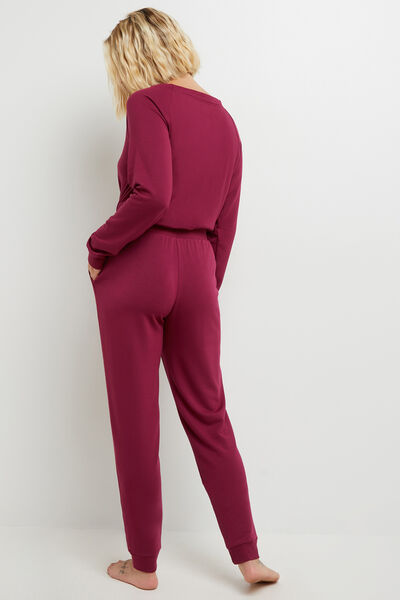 LEGGING MAILLE BORDEAUX