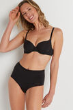 INVISIBLE CULOTTE TAILLE HAUTE MICROFIBR NOIR