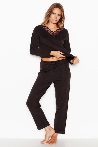 PANTALON CAROTTE MARRON