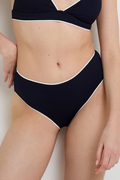 Maillot de bain culotte haute MARINE