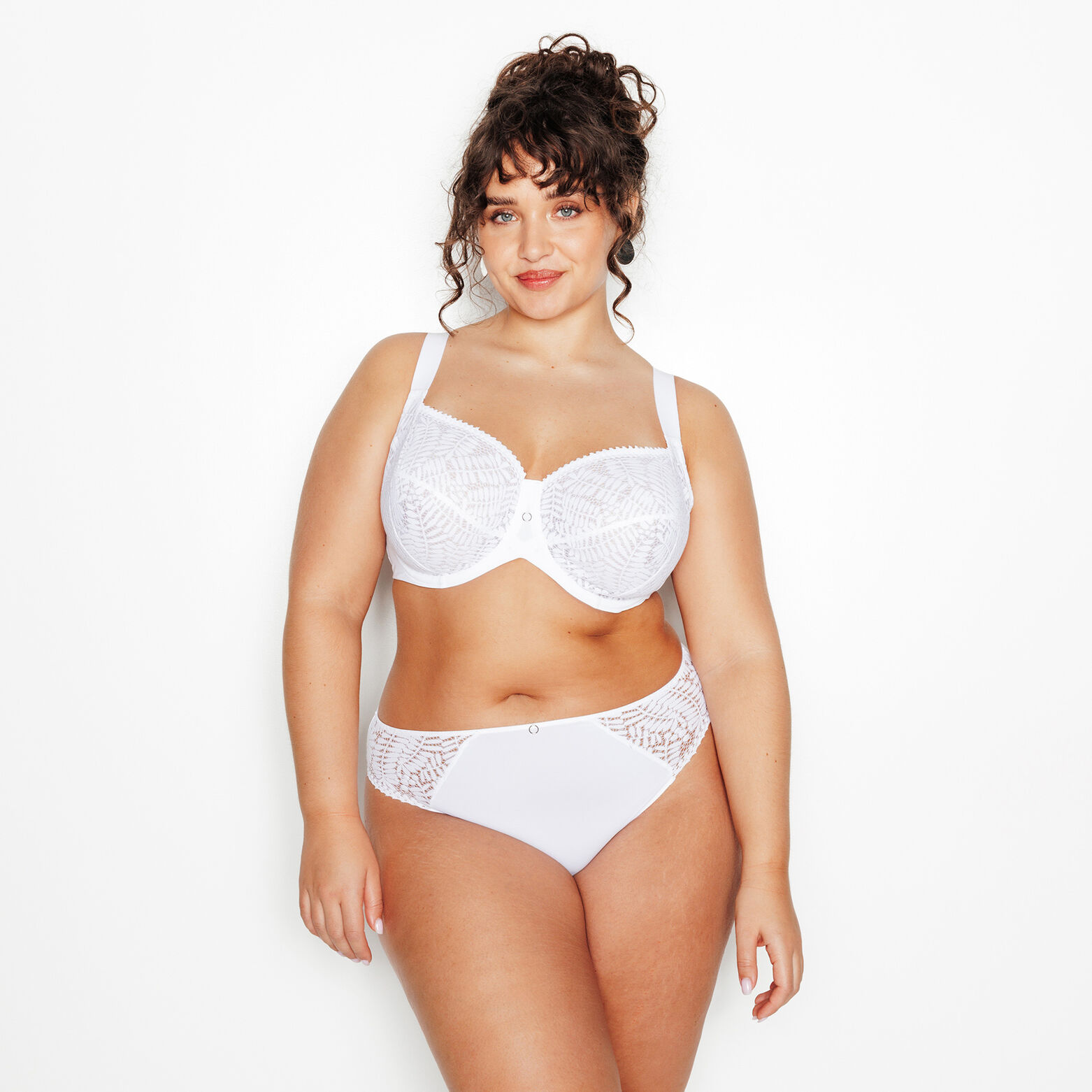 ISABELLE+ CULOTTE GRANDE TAILLE DENTELLE BLANC