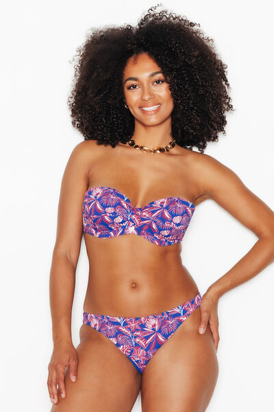 MAILLOT DE BAIN CULOTTE MIDI MULTICO BLEU