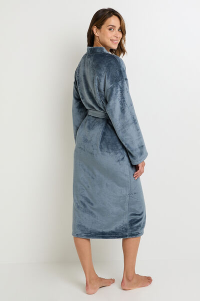 PEIGNOIR LONG BLEU
