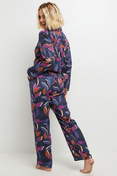 CLOTHILDE PANTALON MULTICO VIOLET