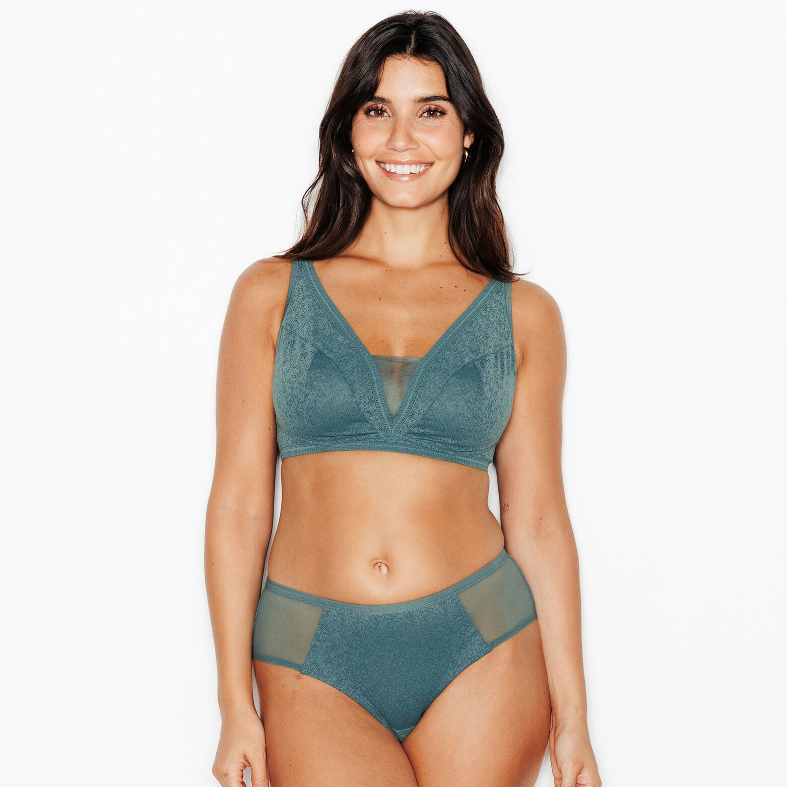 JULIANE SOUTIEN-GORGE SANS ARMATURES PETROLE