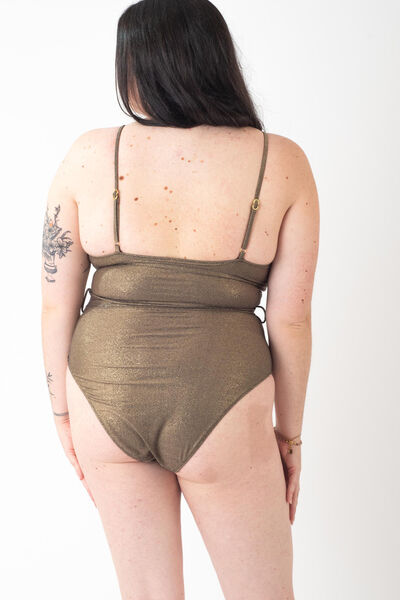 GANSE MAILLOT 1P MAILLE PAILLETTEE OR