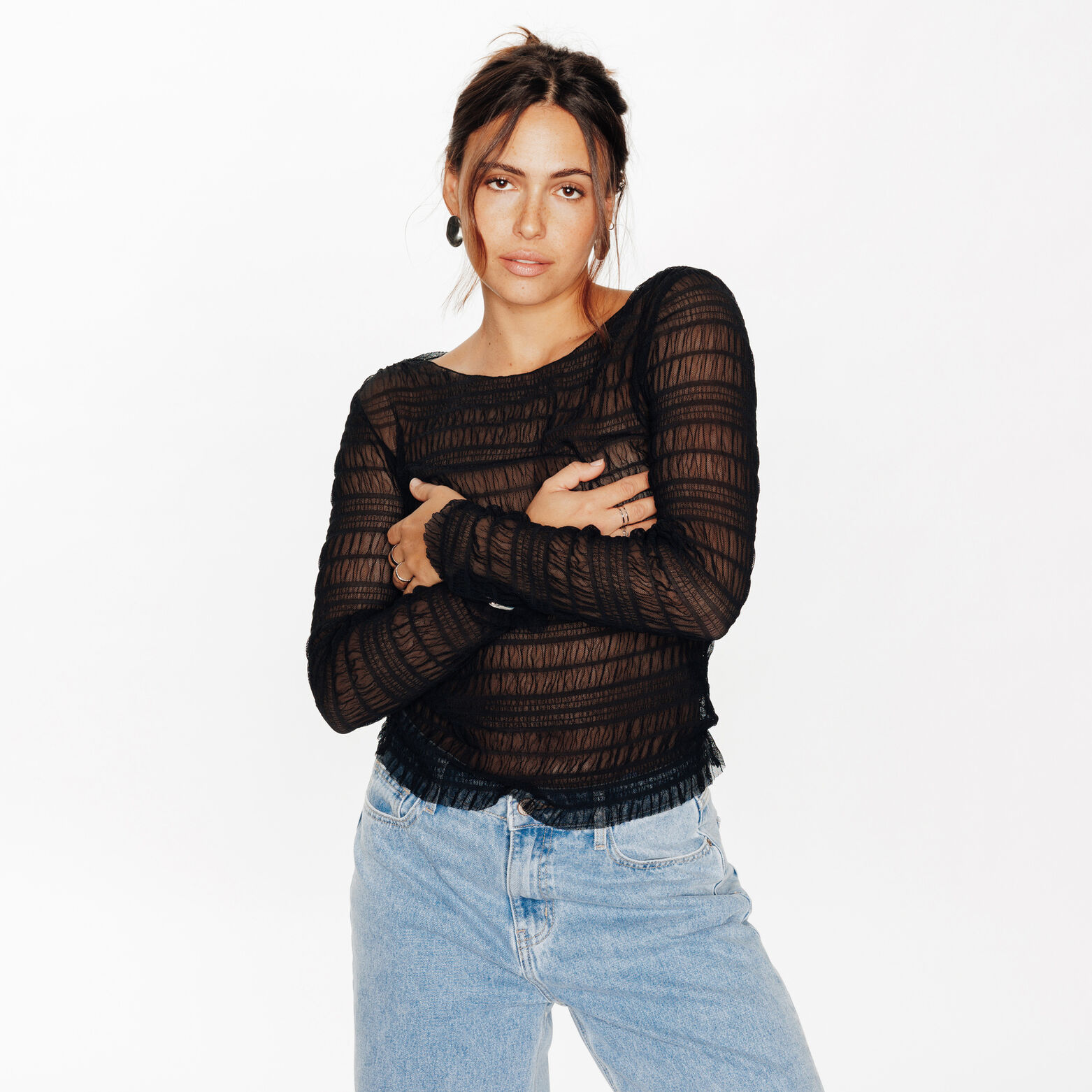 IVANALYSA Tee-Shirt manches longues NOIR