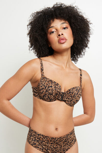 MAILLOT DE BAIN COQUE MULTICO MARRON