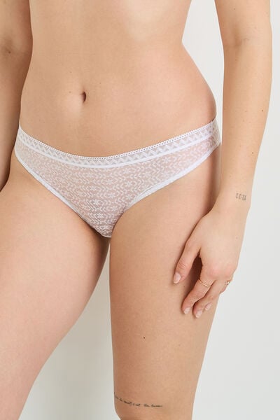 CULOTTE DENTELLE BLANC