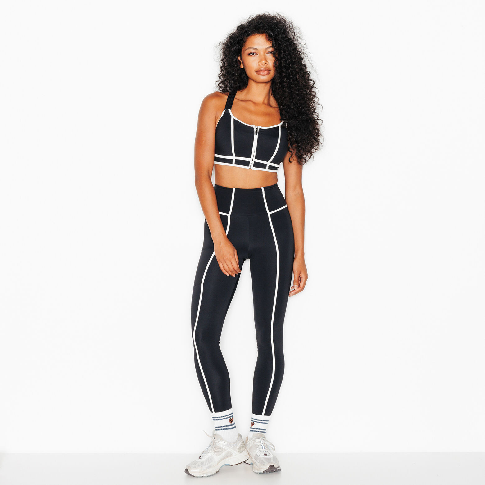 JIM LEGGING DE SPORT MULTICO NOIR