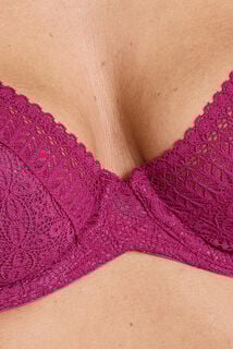 SWEET soutien-gorge emboitant dentelle FUCHSIA