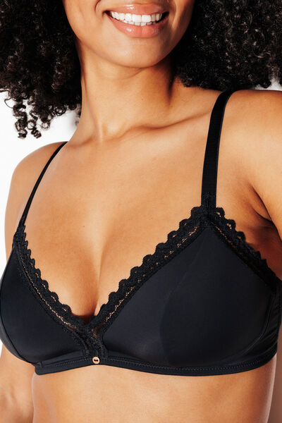 DOUCE SOUTIEN-GORGE SANS ARMATURES MICROFIBRE NOIR
