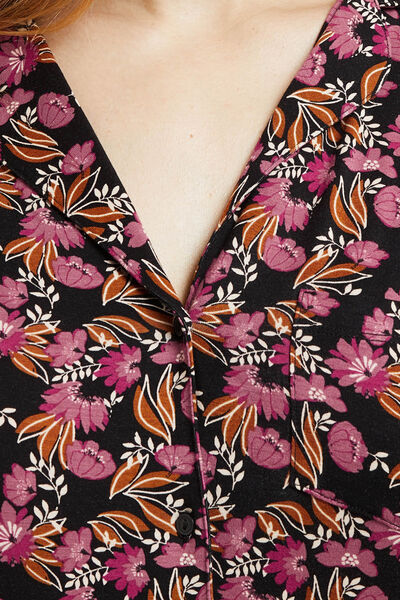 CAMILLE VESTE VISCOSE MULTICO NOIR