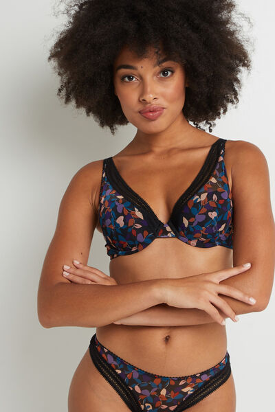 ANTONIA  SOUTIEN-GORGE AMPLIFORME  NOIR/ROSE