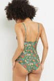 LAIKA MAILLOT DE BAIN 1 PIECE EMBOITANT VERT
