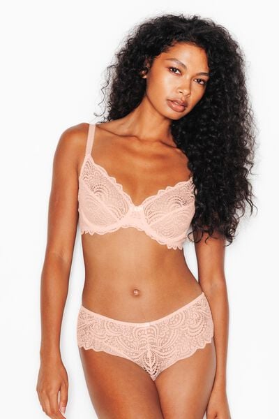 SOUTIEN-GORGE EMBOITANT DENTELLE POUDRE