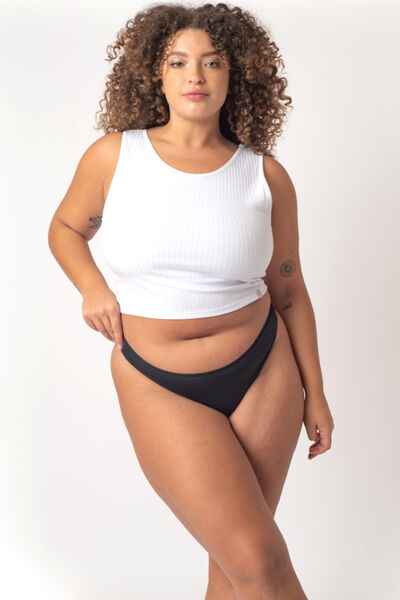 DOLIVIA Tanga menstruel flux léger  NOIR