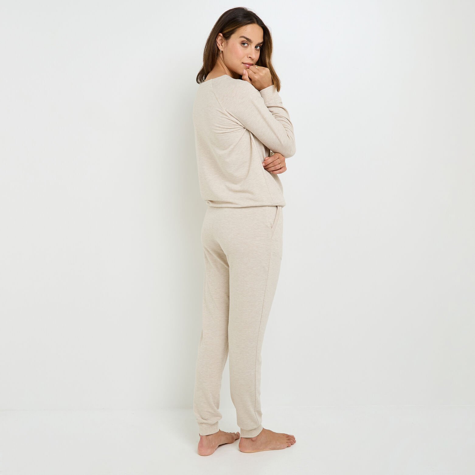 HOBBY PANTALON DE PYJAMA BEIGE