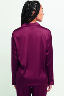 CHIMENE VESTE SATIN  ROUGE