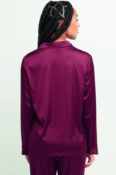 VESTE SATIN ROUGE