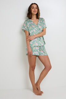 GABRIELLE PYJAMA 2 PIECES MULTICO VERT