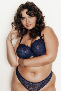 DENTELLE SOUTIEN-GORGE EMBOITANT MARINE