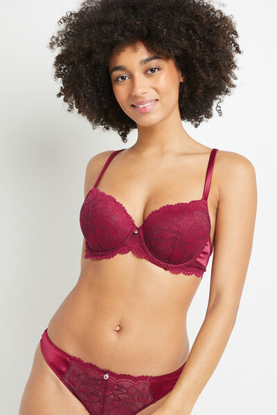 BALI SOUTIEN-GORGE AMPLIFORME EMBOITANT BORDEAUX
