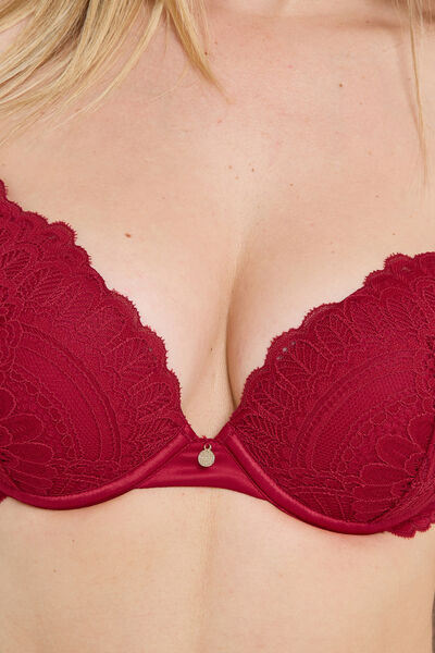 SOUTIEN-GORGE AMPLIFORME PUSH-UP ROUGE