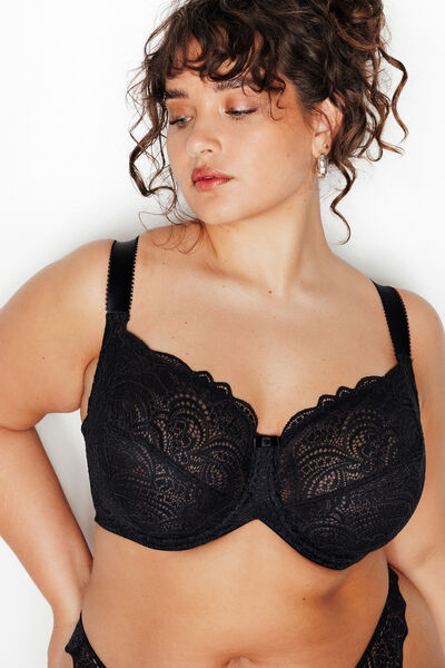 SOUTIEN-GORGE EMBOITANT DENTELLE NOIR