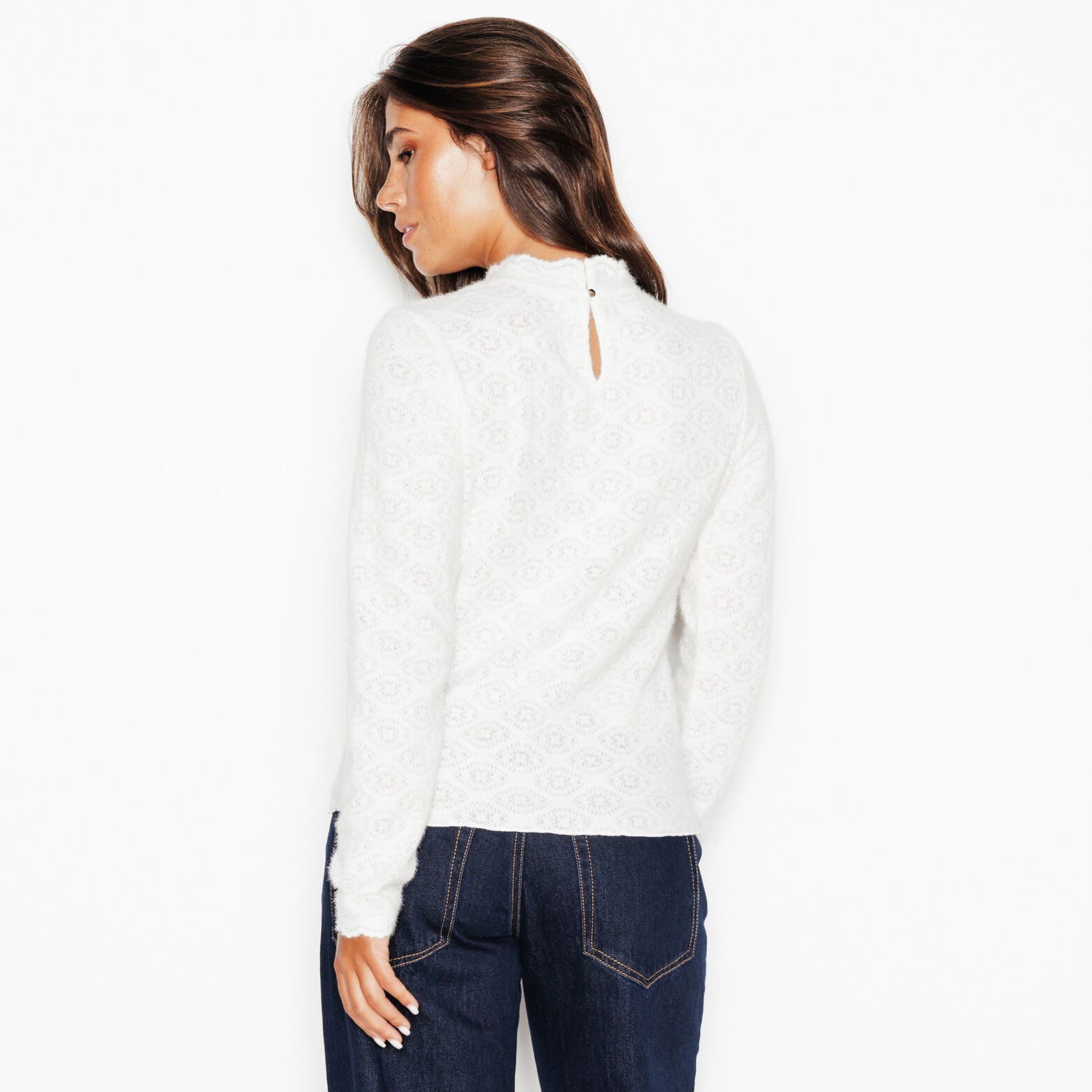 JORAYA TEE-SHIRT MANCHES LONGUES ECRU