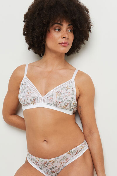 BEBEL SOUTIEN-GORGE SANS ARMATURES MULTICO BLANC
