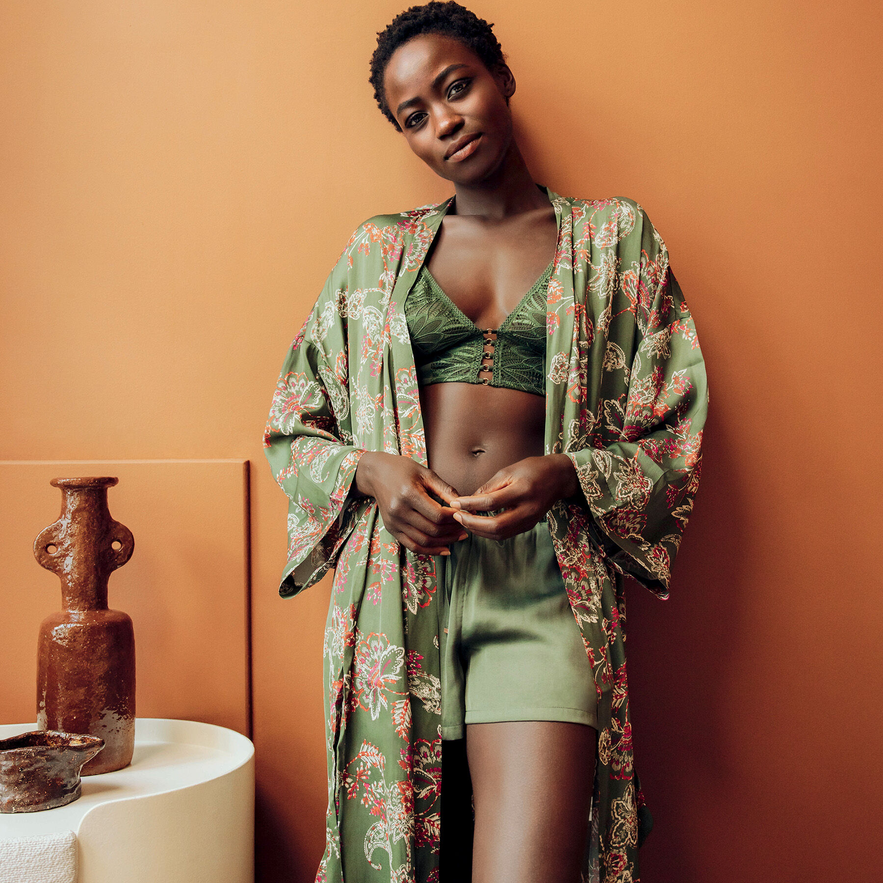 Kimono rouge hot sale gorge