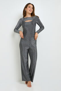 HOURRA PANTALON PAILLETE GRIS CLAIR