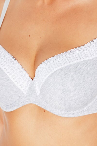 INFINITY SOUTIEN-GORGE AMPLIFORME COTON GRIS