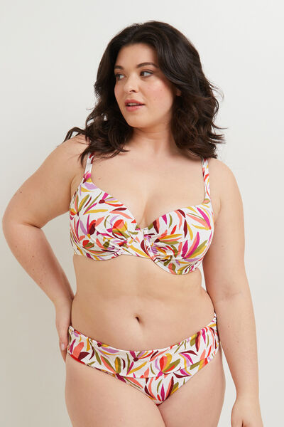 MAYA MAILLOT DE BAIN CULOTTE MAXI MULTICO BLANC