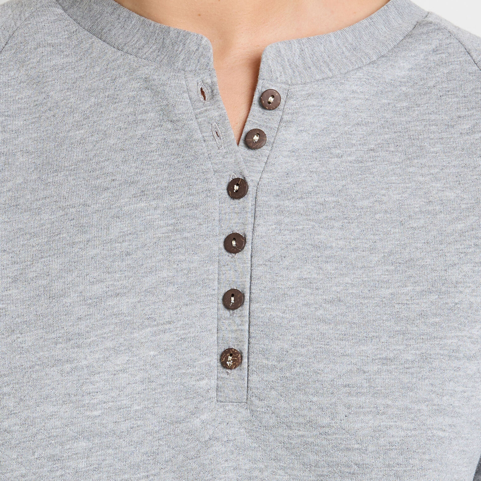 FELY SWEAT MANCHES LONGUES  GRIS CLAIR
