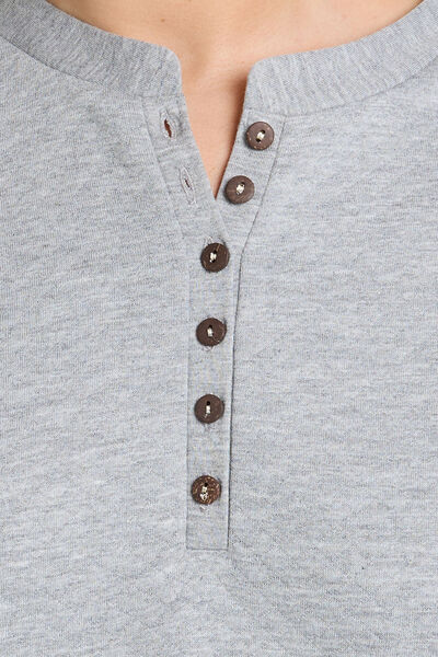 FELY SWEAT MANCHES LONGUES  GRIS CLAIR