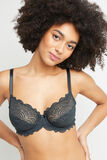 DENTELLE SOUTIEN-GORGE EMBOITANT ANTHRACITE