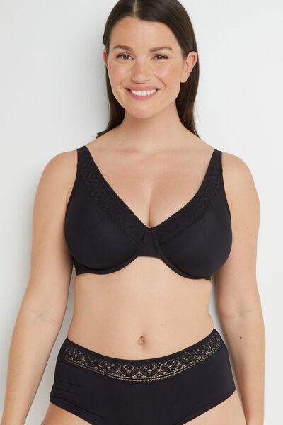 ALBA SOUTIEN-GORGE FOULARD NOIR
