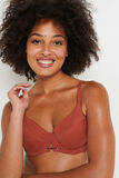 JASPE MAILLOT DE BAIN EMBOITANT TERRACOTTA