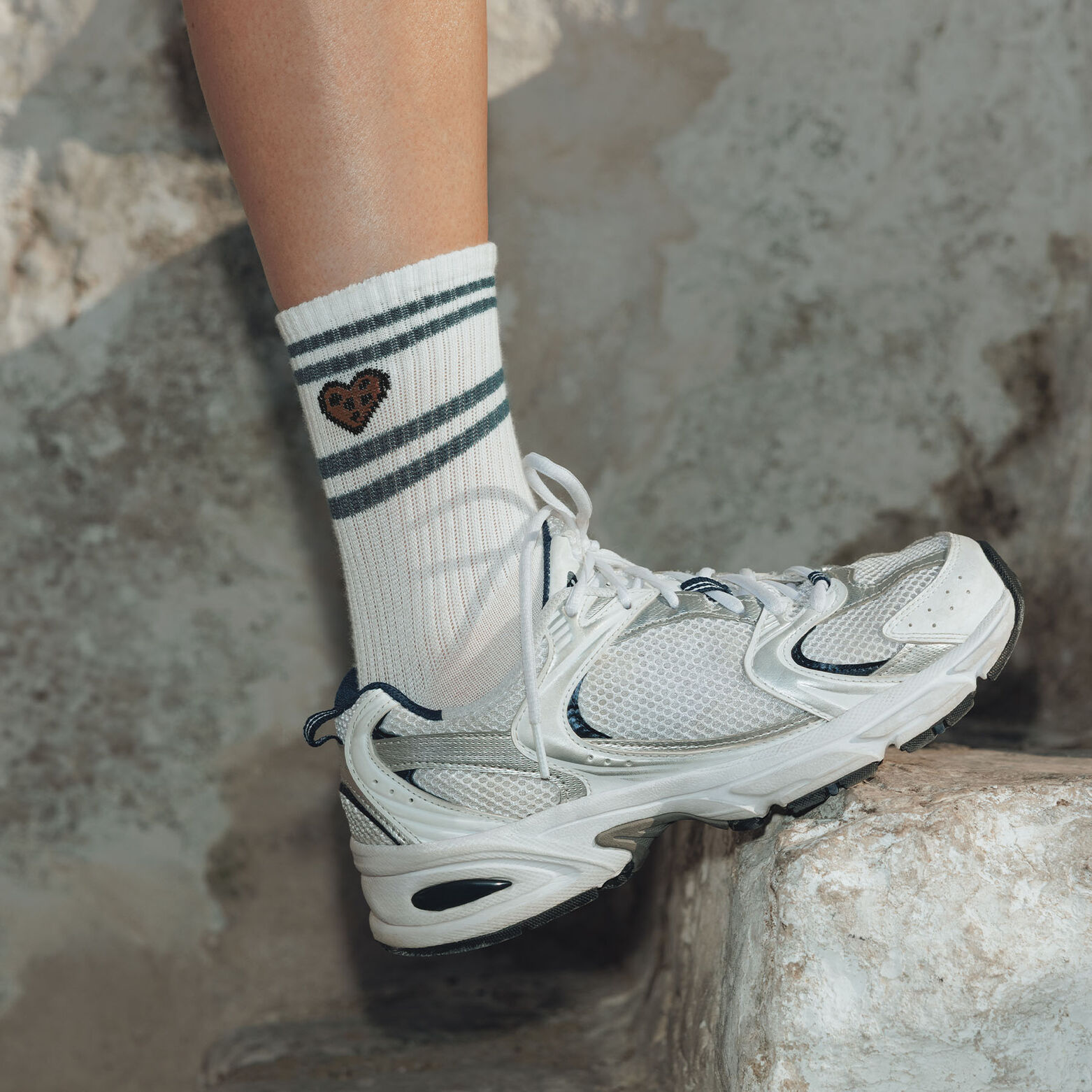 CHOU PAIRE DE CHAUSSETTES MULTICO BLANC