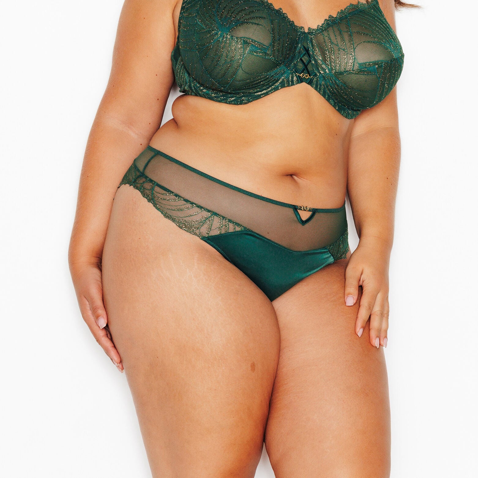 JADELYN CULOTTE CONFORT DENTELLE MULTICO VERT