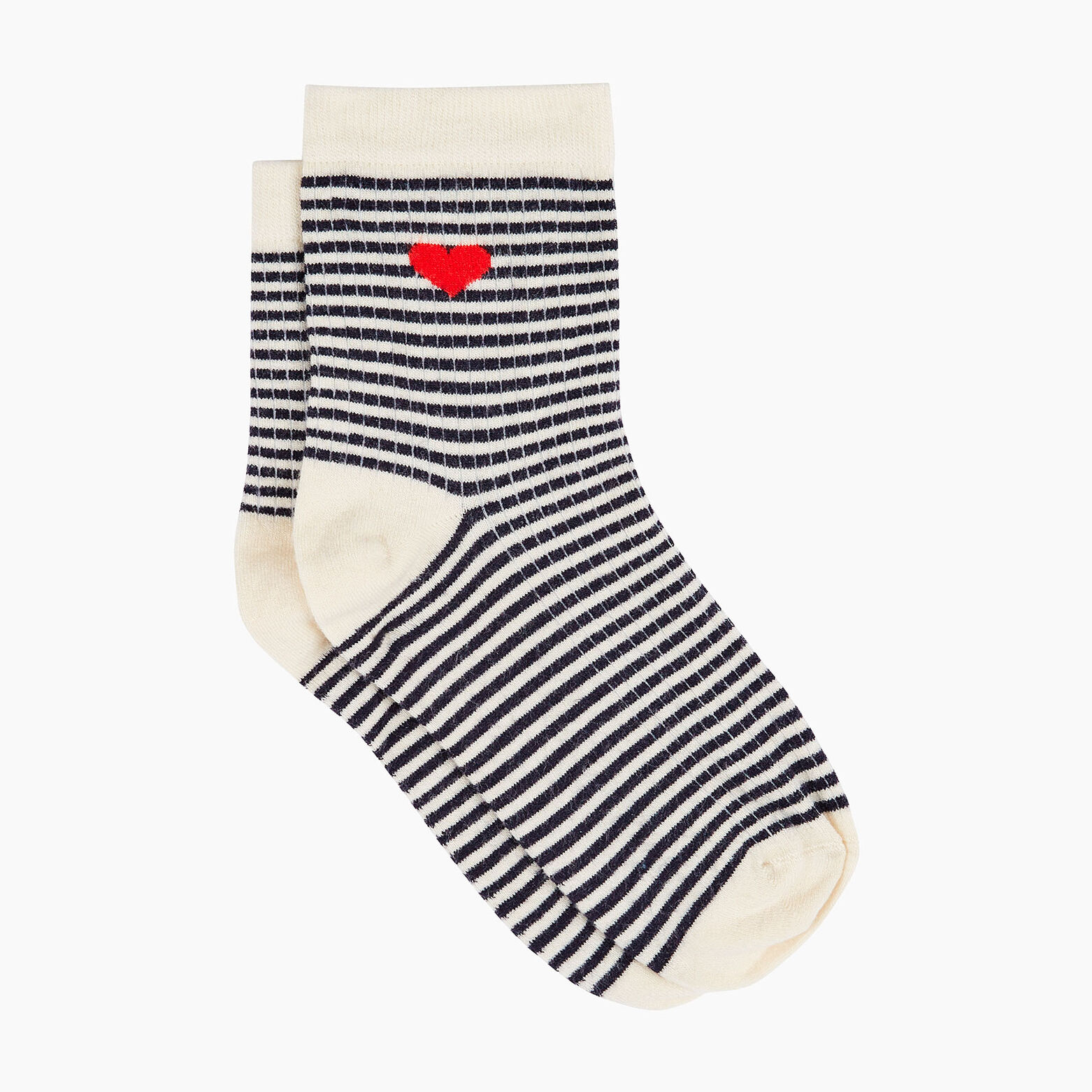 CASSIS CHAUSSETTES RAYURES MULTICO BLANC