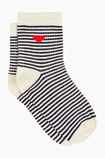 CASSIS CHAUSSETTES RAYURES MULTICO BLANC