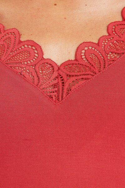 SYARA TEE SHIRT MANCHES COURTES ROSE