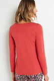 SYARA TEE SHIRT MANCHES LONGUES ROSE