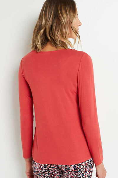 SYARA TEE SHIRT MANCHES LONGUES ROSE