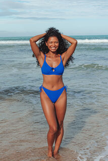 PAVIE MAILLOT DE BAIN TRIANGLE BRASSIERE BLEU ROI