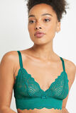 DENTELLE SOUTIEN-GORGE SANS ARMATURES VERT